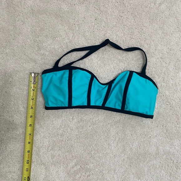 Design Lab Blue and Black Bikini Top - Picture 8 of 8